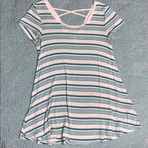 Flared Striped Top